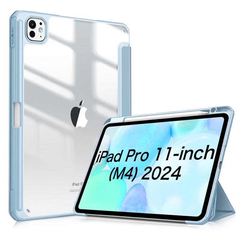 2024 For Ipad Pro 11 Pro11 Air 11 Air11 Acrylic Soft Case With Pen Slot - Image 1